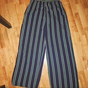 Striped palazzo pants
